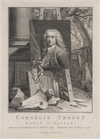 KG 07076
<br/>
Portret Cornelis Troost
<br/>
<em>Houbraken, Jacob (1698-1780)</em>